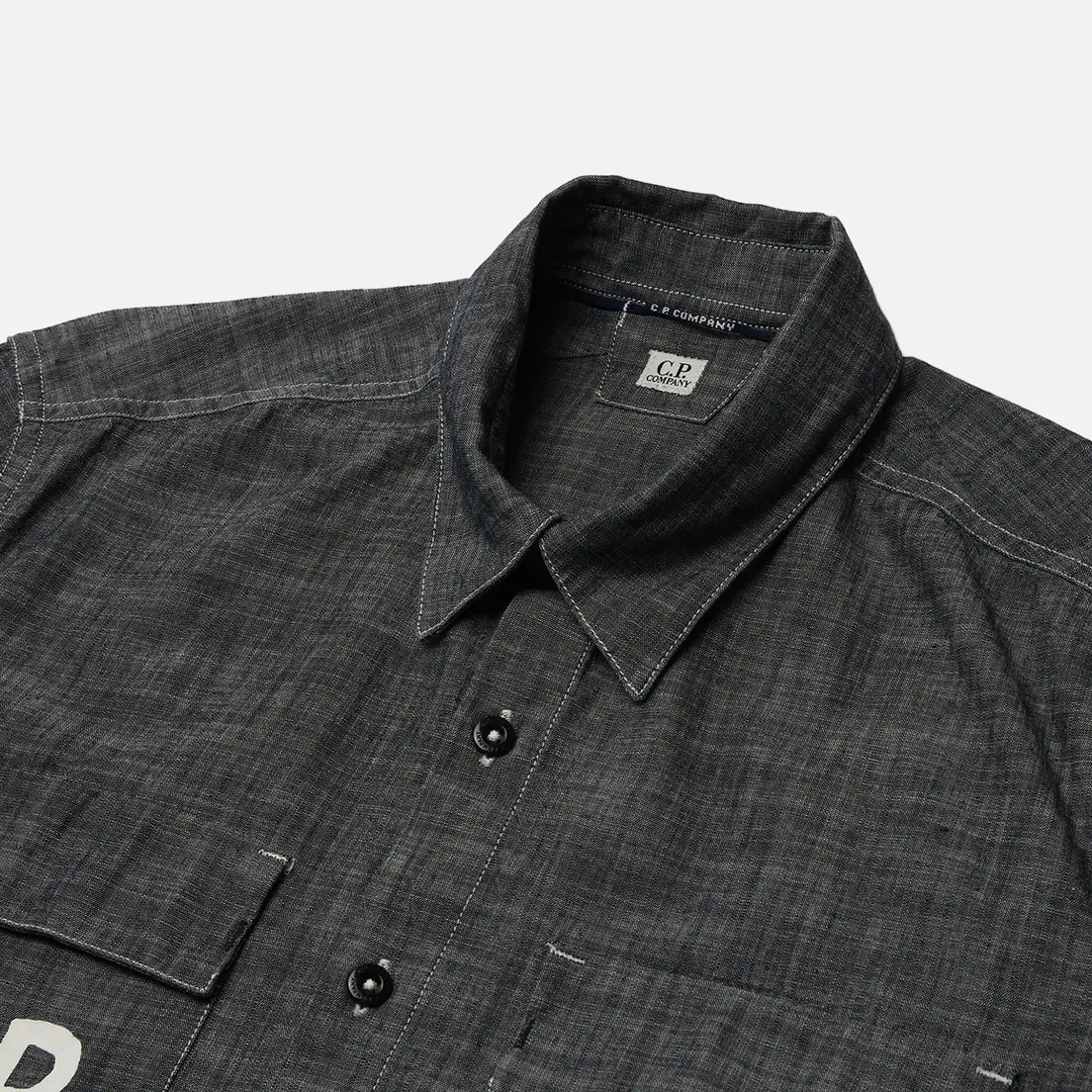 C.P. Company Мужская рубашка Chambray Logo
