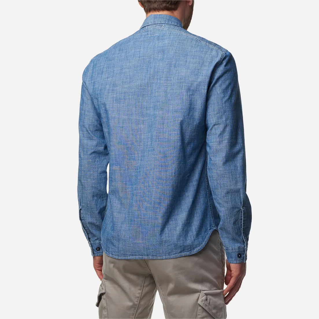 C.P. Company Мужская рубашка Chambray Logo