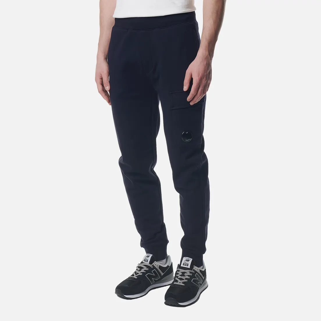 C.P. Company Мужские брюки Diagonal Raised Fleece Cargo Cuffed Leg