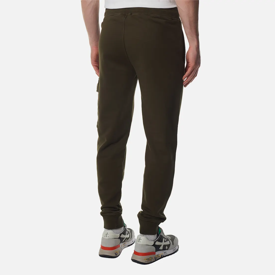 C.P. Company Мужские брюки Cotton Diagonal Fleece Cargo Garment Dyed