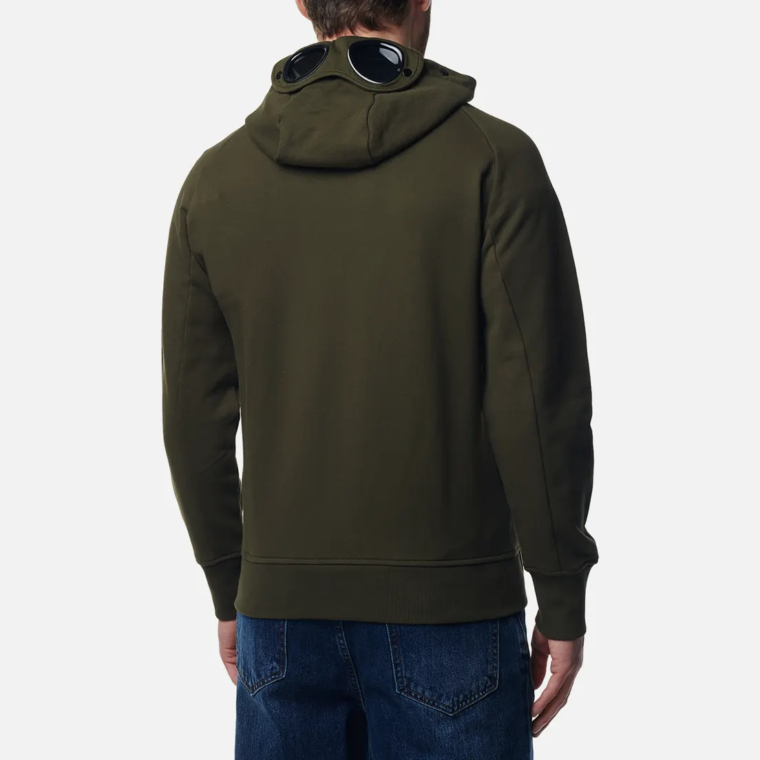 C.P. Company Мужская толстовка Diagonal Raised Fleece Hoodie Zipped Goggle