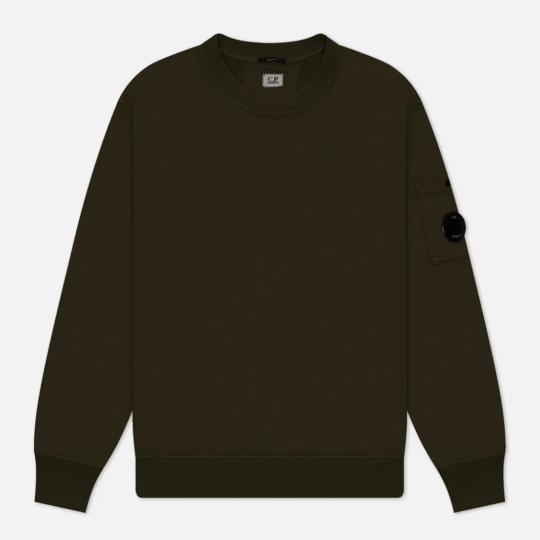 C.P. Company Мужская толстовка Cotton Diagonal Fleece Lens Garment Dyed