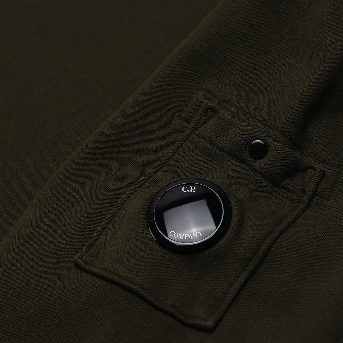 C.P. Company Мужская толстовка Cotton Diagonal Fleece Lens Garment Dyed