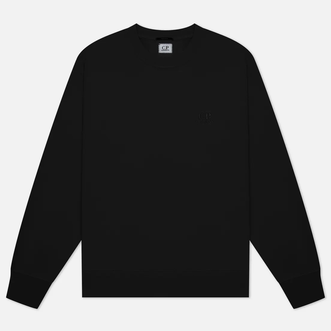 C.P. Company Мужская толстовка Cotton Diagonal Fleece Logo Garment Dyed