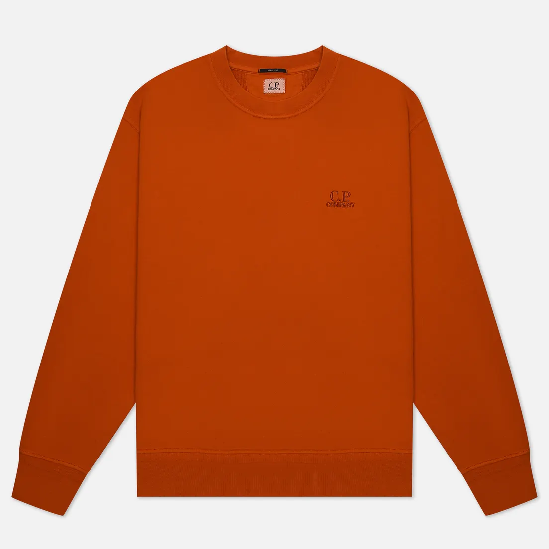 C.P. Company Мужская толстовка Cotton Diagonal Fleece Logo Resist Dyed