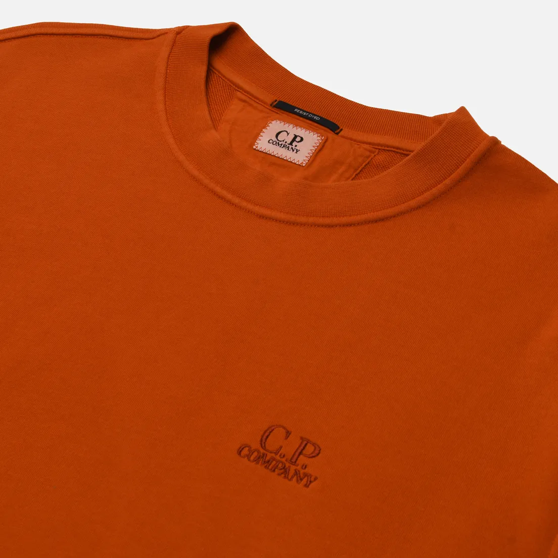 C.P. Company Мужская толстовка Cotton Diagonal Fleece Logo Resist Dyed