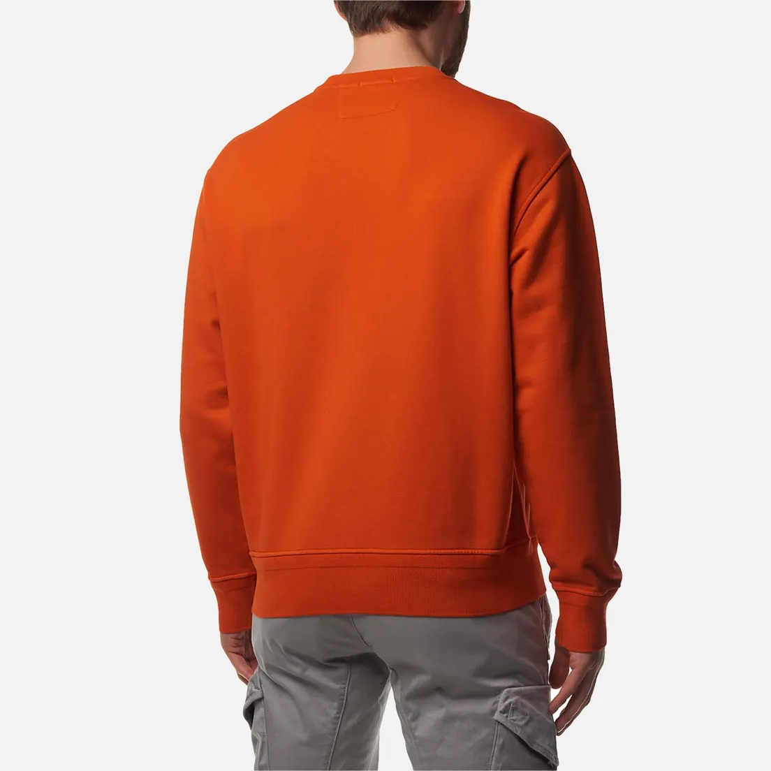 C.P. Company Мужская толстовка Cotton Diagonal Fleece Logo Resist Dyed