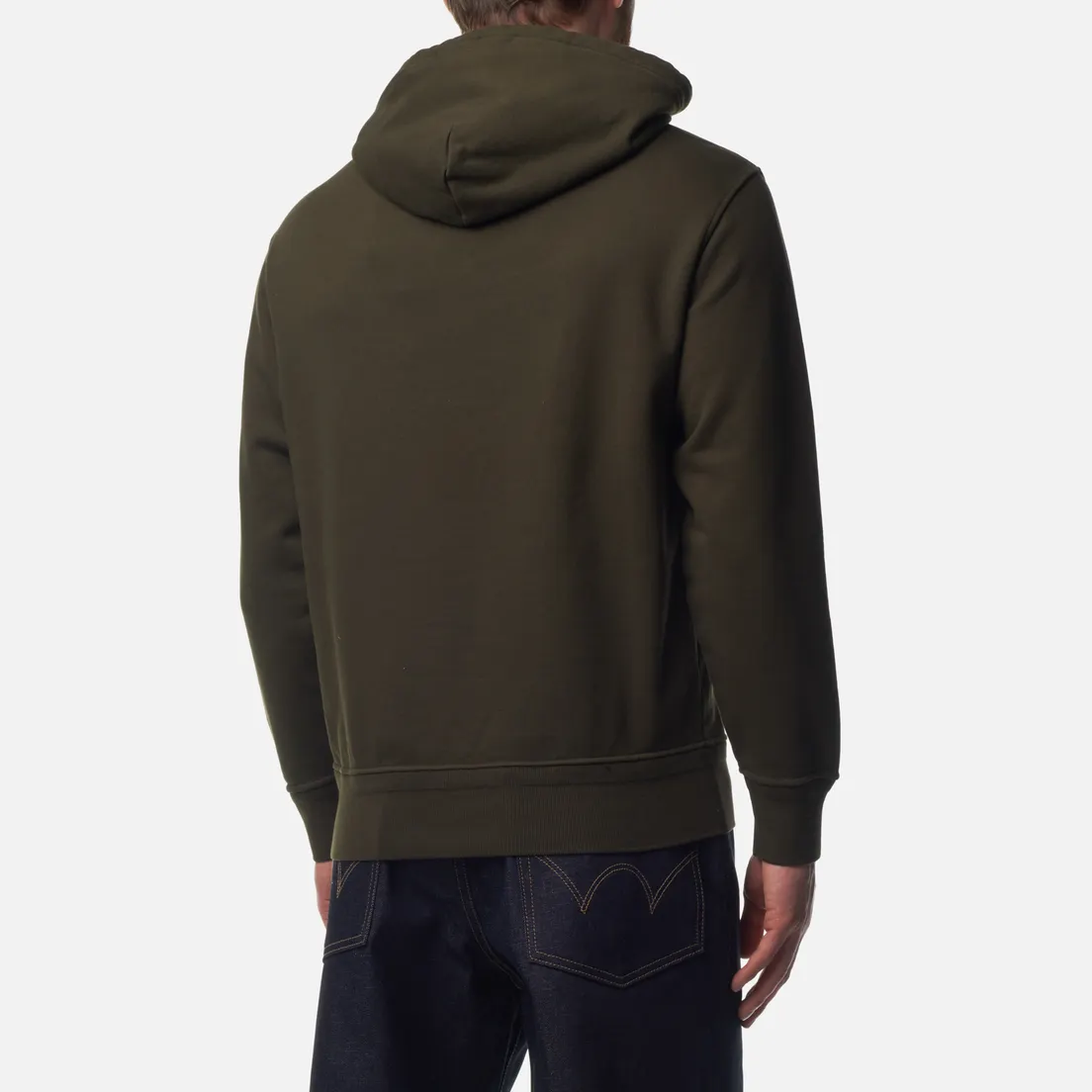 C.P. Company Мужская толстовка Cotton Diagonal Fleece Lens Hoodie Garment Dyed