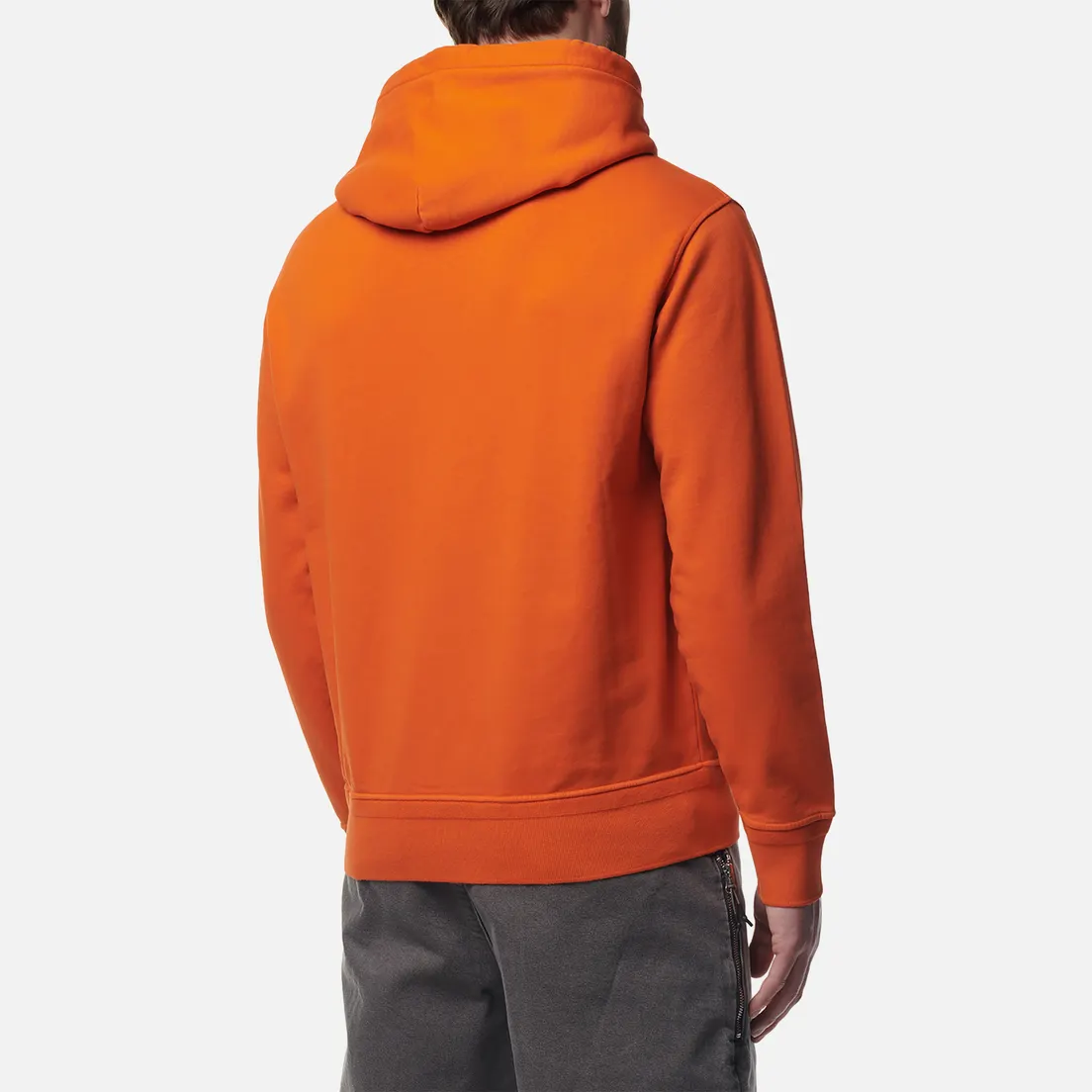 C.P. Company Мужская толстовка Cotton Diagonal Fleece Lens Hoodie Resist Dyed