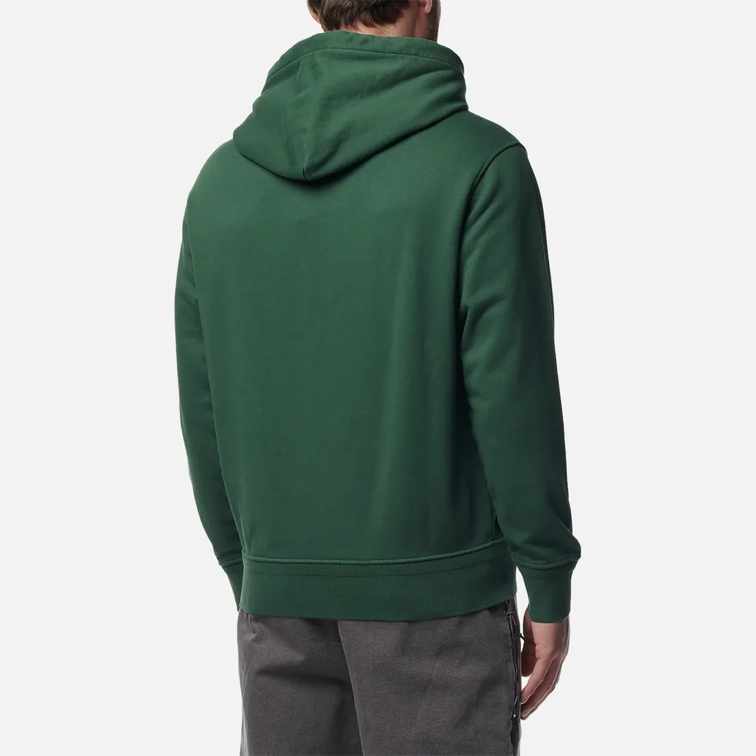 C.P. Company Мужская толстовка Cotton Diagonal Fleece Lens Hoodie Resist Dyed