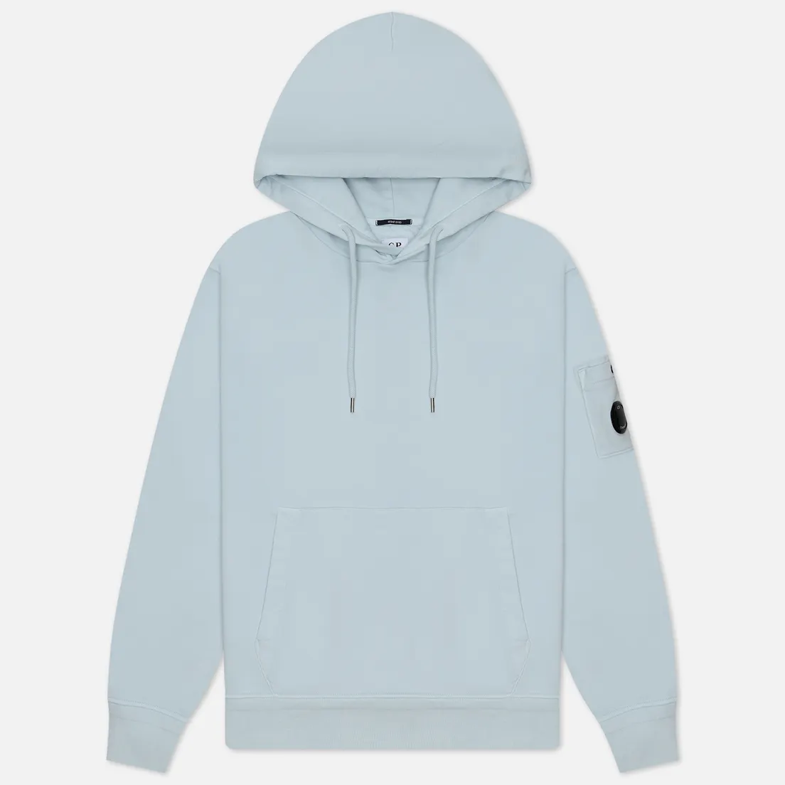 C.P. Company Мужская толстовка Cotton Diagonal Fleece Lens Hoodie Resist Dyed