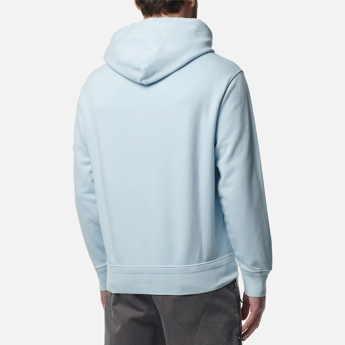 C.P. Company Мужская толстовка Cotton Diagonal Fleece Lens Hoodie Resist Dyed