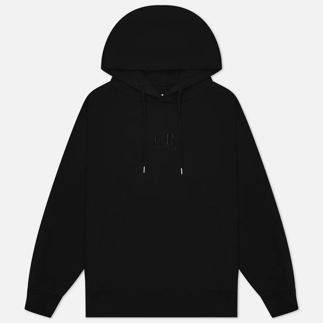 C.P. Company Мужская толстовка Cotton Diagonal Fleece Logo Hoodie Garment Dyed