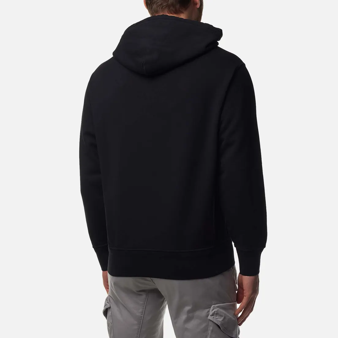 C.P. Company Мужская толстовка Cotton Diagonal Fleece Logo Hoodie Garment Dyed