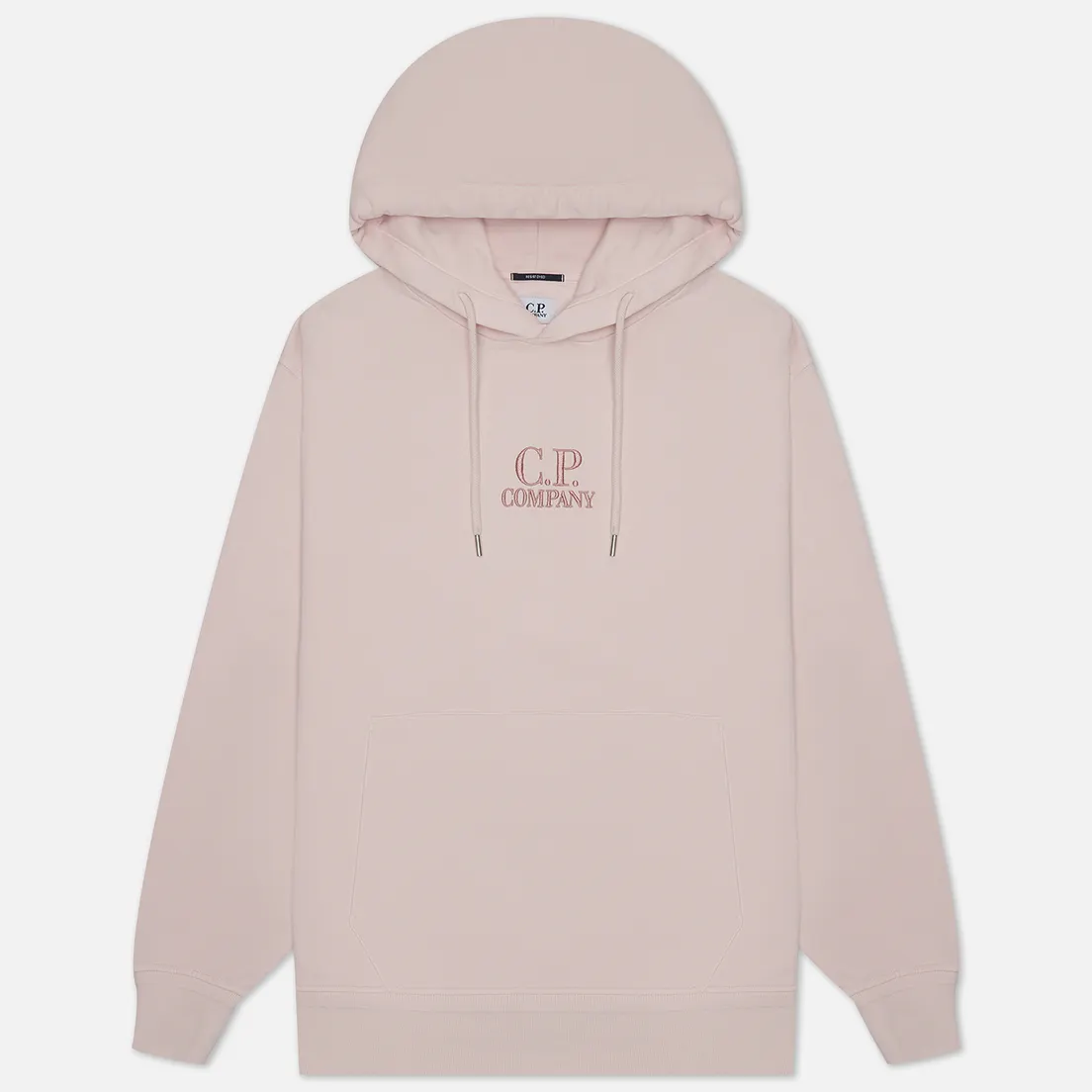 C.P. Company Мужская толстовка Cotton Diagonal Fleece Logo Hoodie Resist Dyed