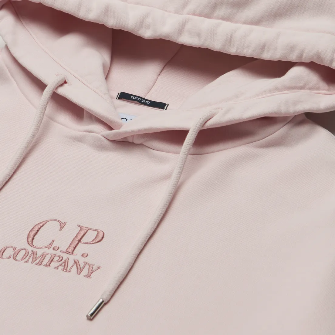 C.P. Company Мужская толстовка Cotton Diagonal Fleece Logo Hoodie Resist Dyed