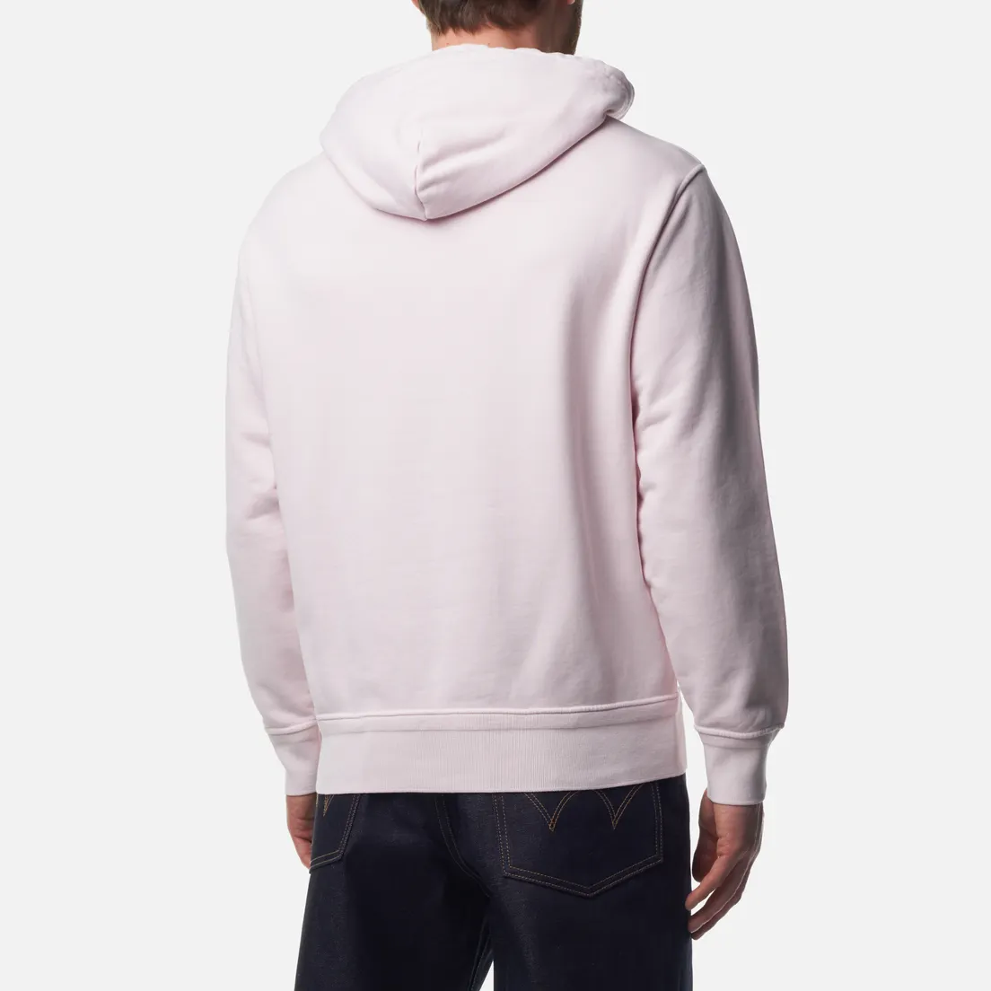 C.P. Company Мужская толстовка Cotton Diagonal Fleece Logo Hoodie Resist Dyed