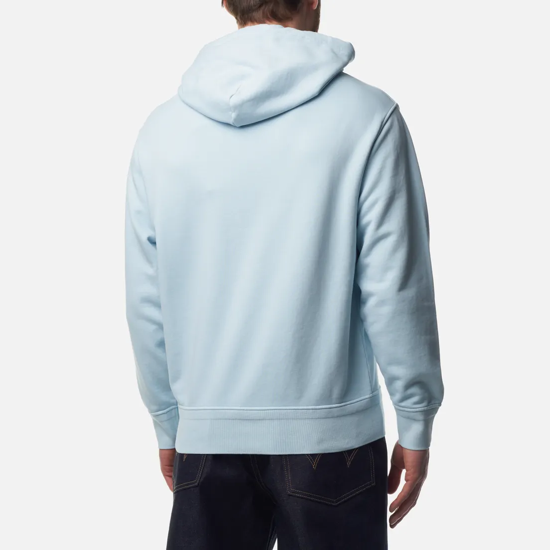 C.P. Company Мужская толстовка Cotton Diagonal Fleece Logo Hoodie Resist Dyed
