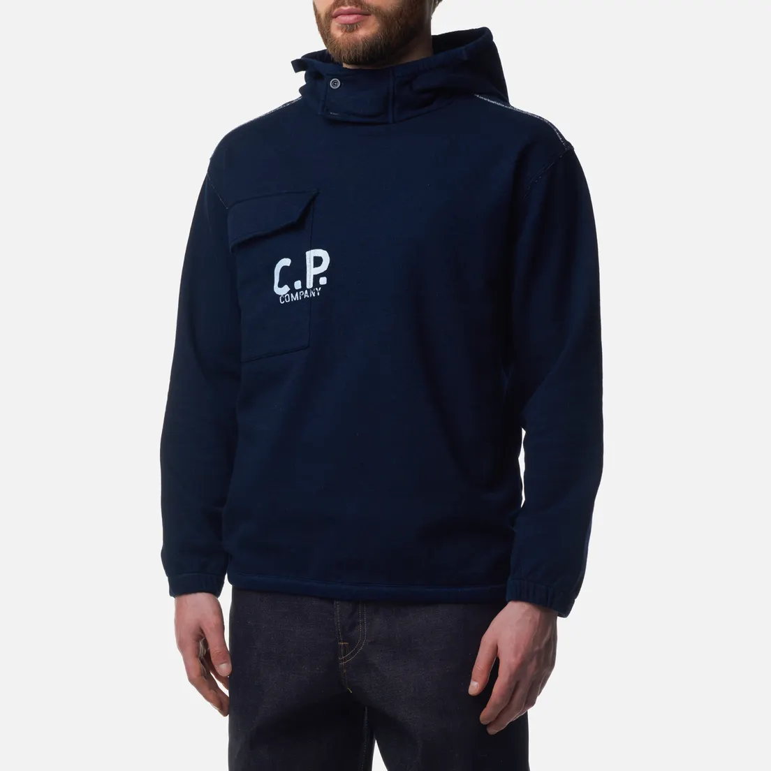 C.P. Company Мужская толстовка Indigo Fleece Hoodie