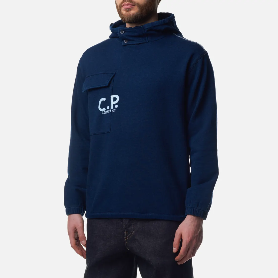 C.P. Company Мужская толстовка Indigo Fleece Hoodie