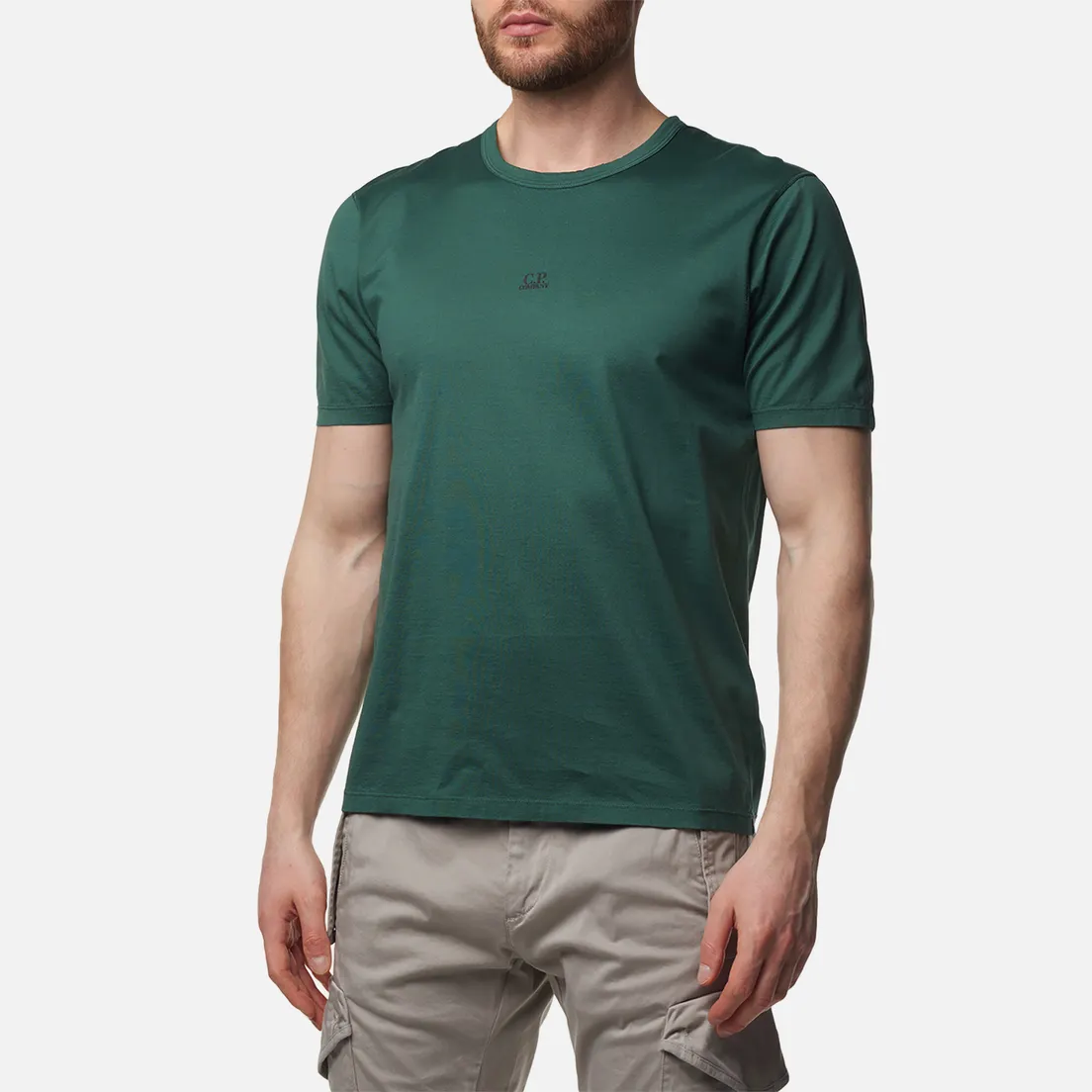 C.P. Company Мужская футболка 70/2 Mercerized Jersey Logo