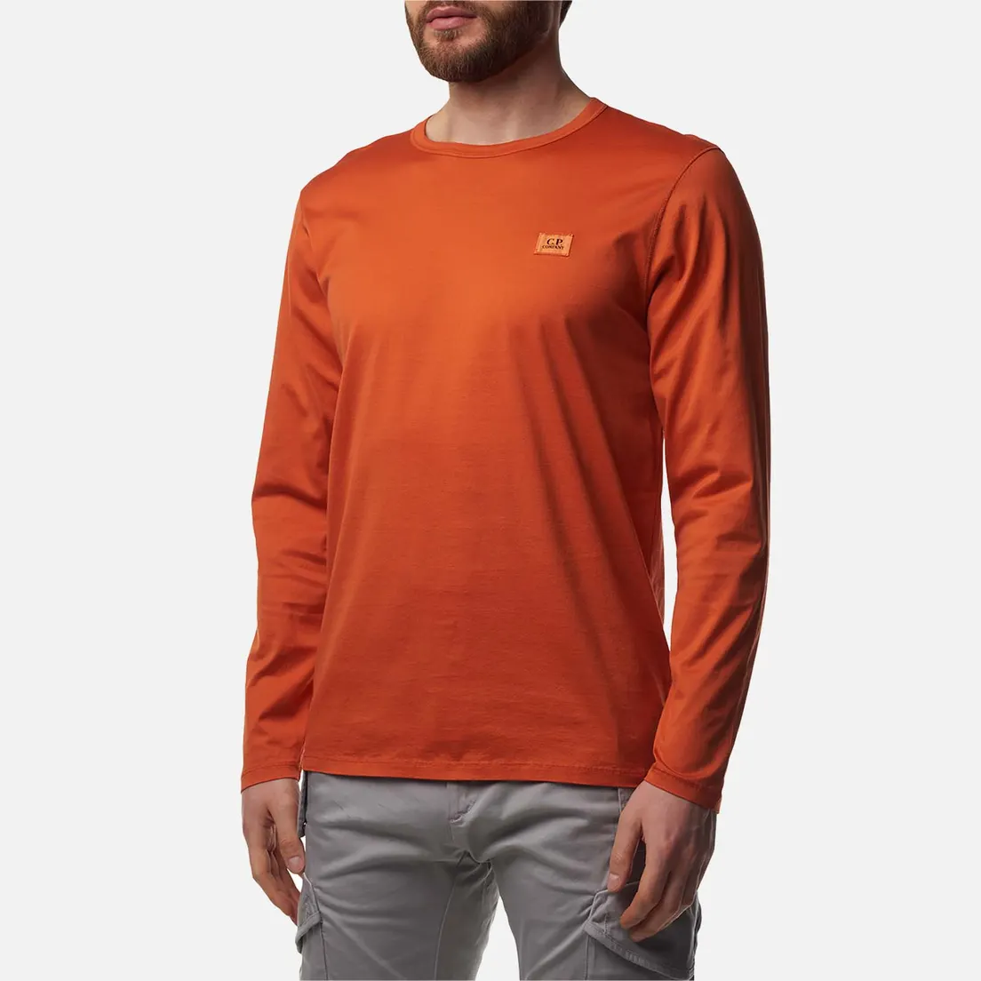 C.P. Company Мужской лонгслив 70/2 Mercerized Jersey Crew Neck