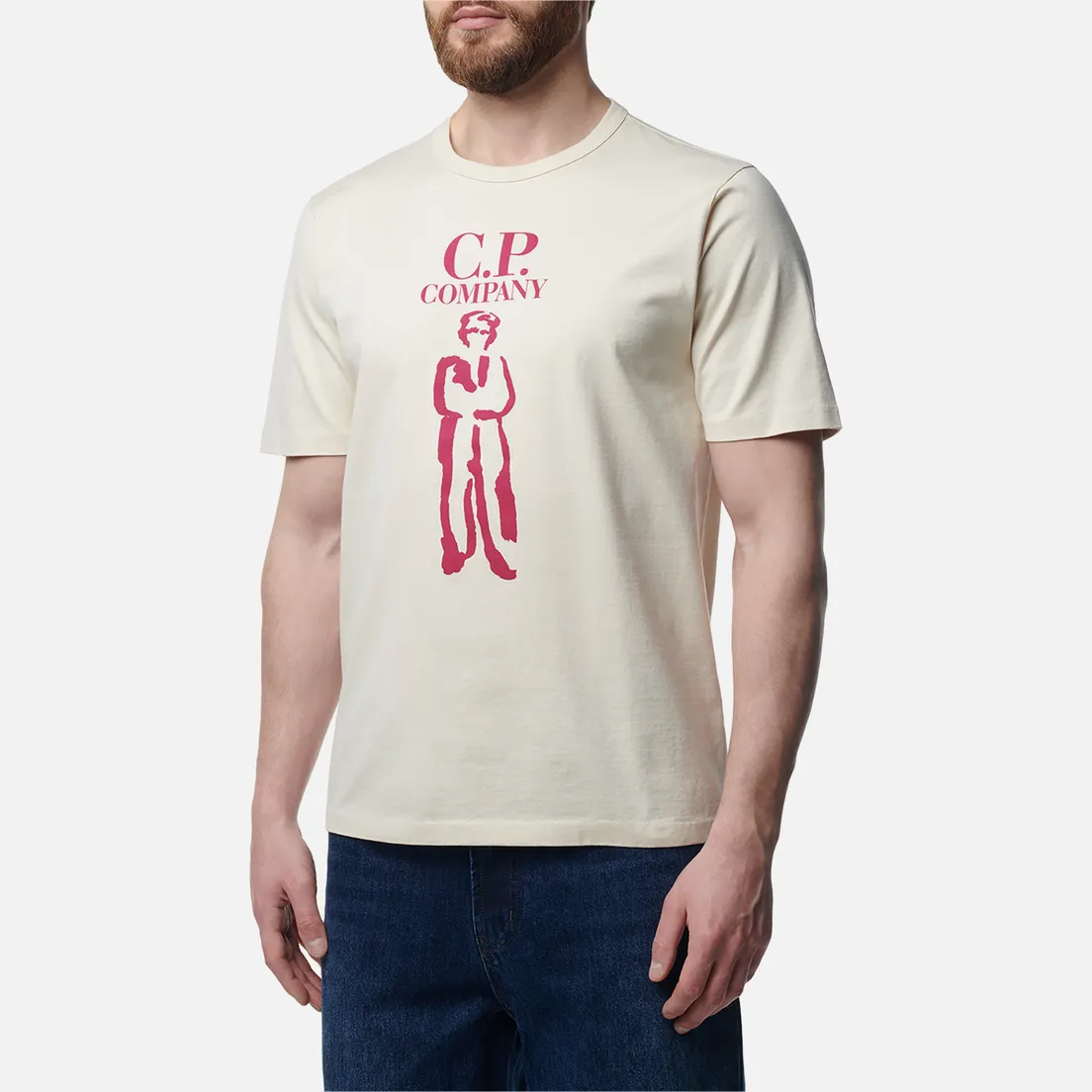 C.P. Company Мужская футболка 30/2 Mercerized Jersey Twisted British Sailor