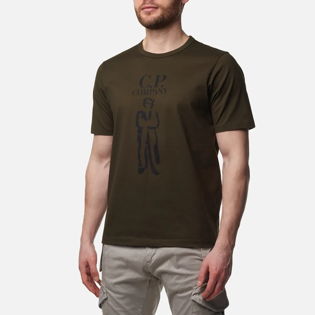 C.P. Company Мужская футболка 30/2 Mercerized Jersey Twisted British Sailor