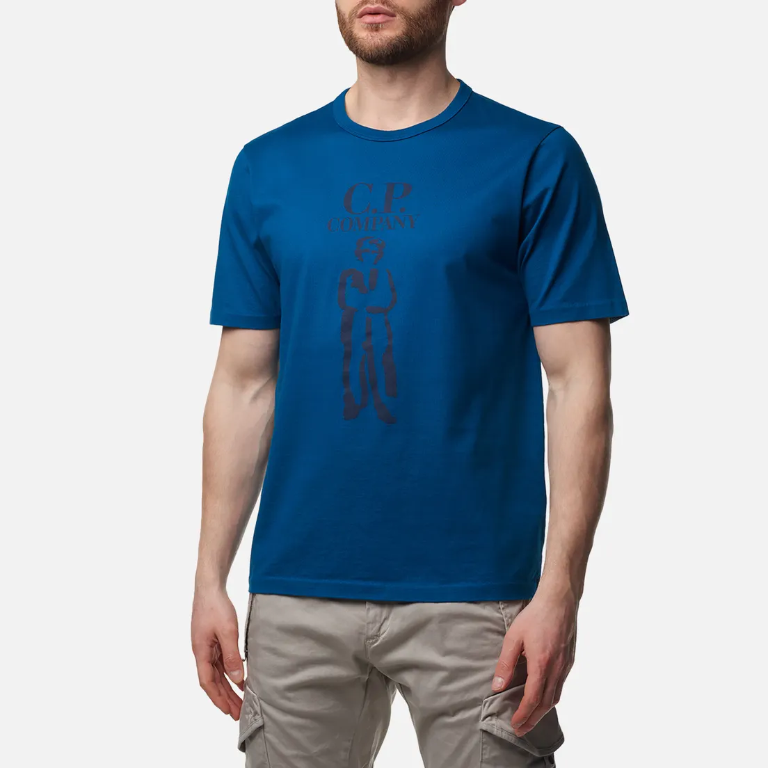 C.P. Company Мужская футболка 30/2 Mercerized Jersey Twisted British Sailor