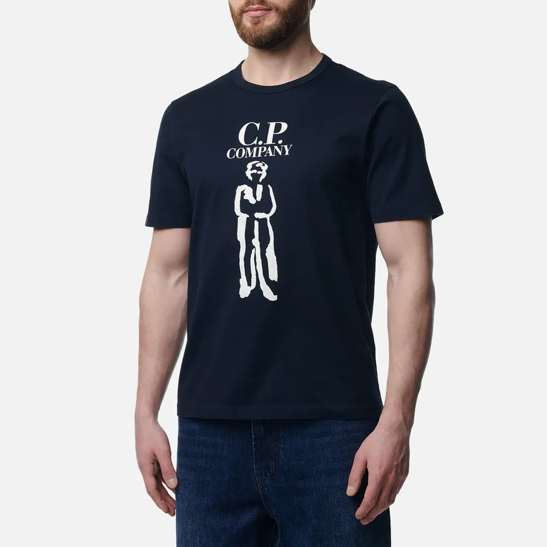 C.P. Company Мужская футболка 30/2 Mercerized Jersey Twisted British Sailor