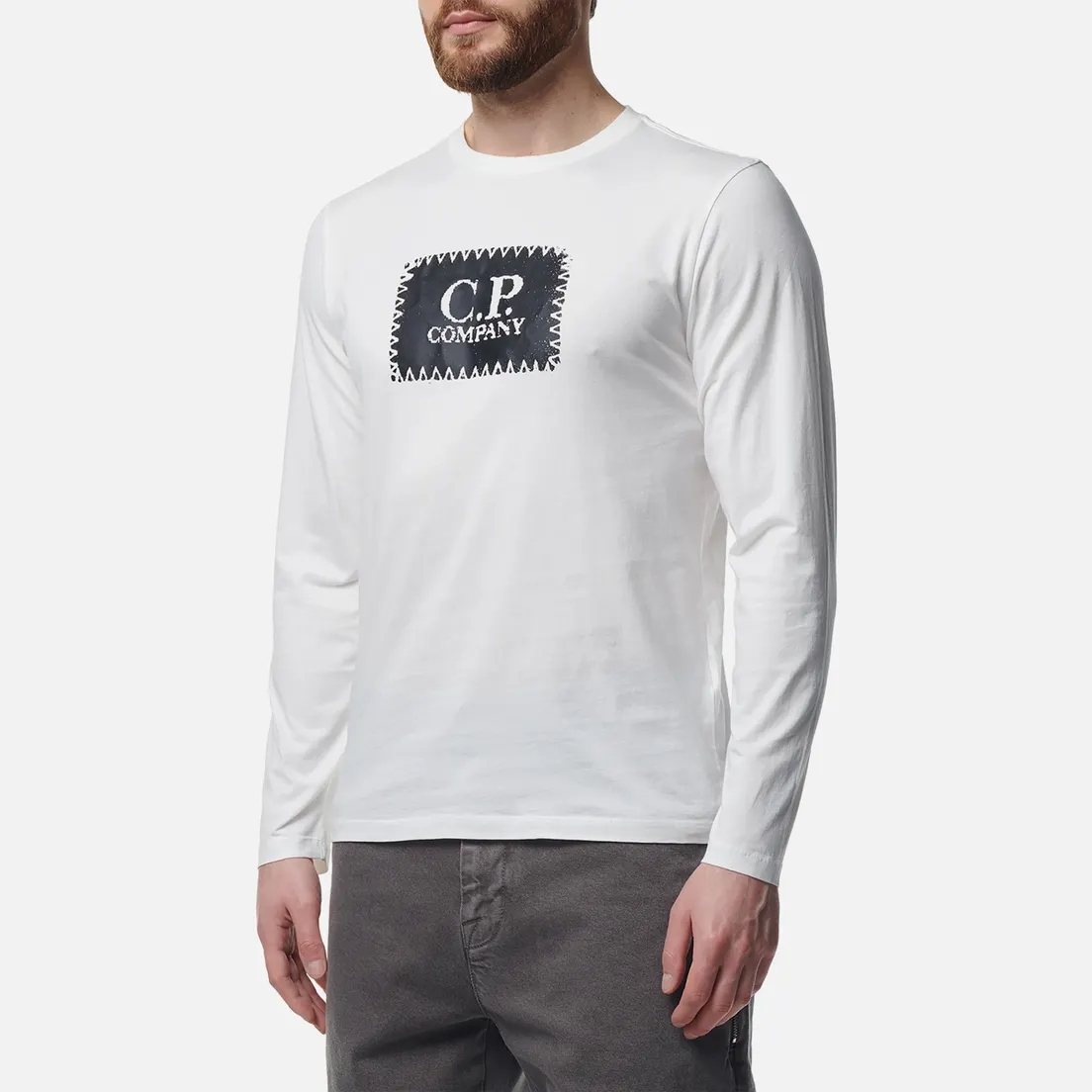 C.P. Company Мужской лонгслив 30/1 Jersey Logo