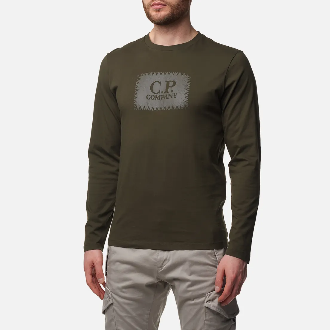 C.P. Company Мужской лонгслив 30/1 Jersey Logo