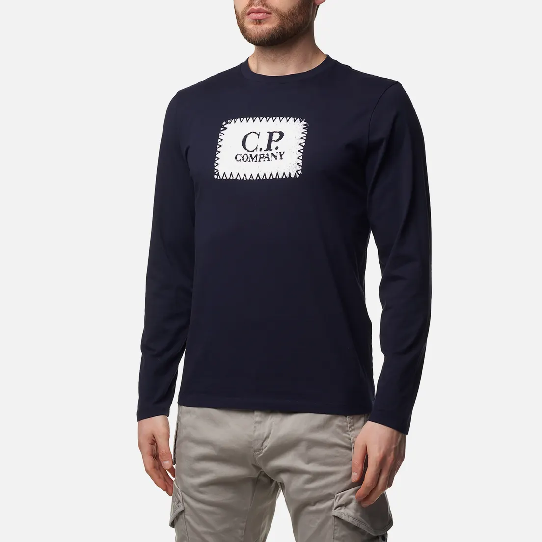 C.P. Company Мужской лонгслив 30/1 Jersey Logo