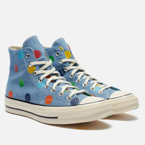 Кеды Converse x Tyler The Creator Golf le Fleur Chuck 70 Hi Blue/Egret/Black