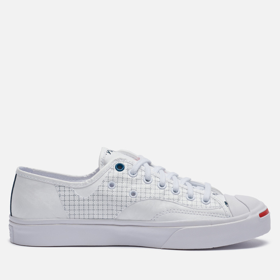 Кеды Converse Jack Purcell Gold Standard Ralley Tyvek Low White/Fiery Red