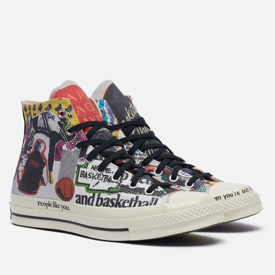 Мужские кеды Converse Chuck 70 Hi Beat The World Egret/Multi/Black
