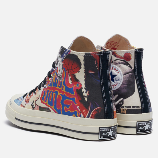 Мужские кеды Converse Chuck 70 Hi Beat The World Egret/Multi/Black