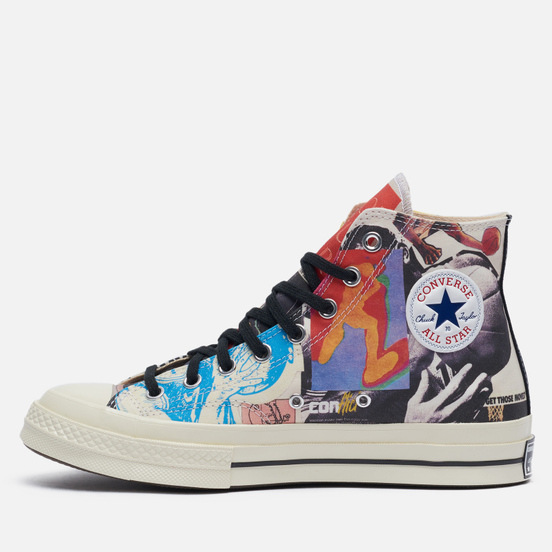 Мужские кеды Converse Chuck 70 Hi Beat The World Egret/Multi/Black