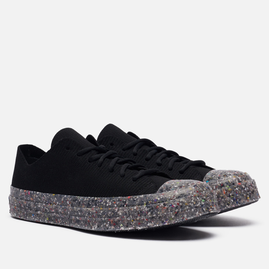 Мужские кеды Converse Chuck 70 Low Knit Renew Black/String/Barely Volt