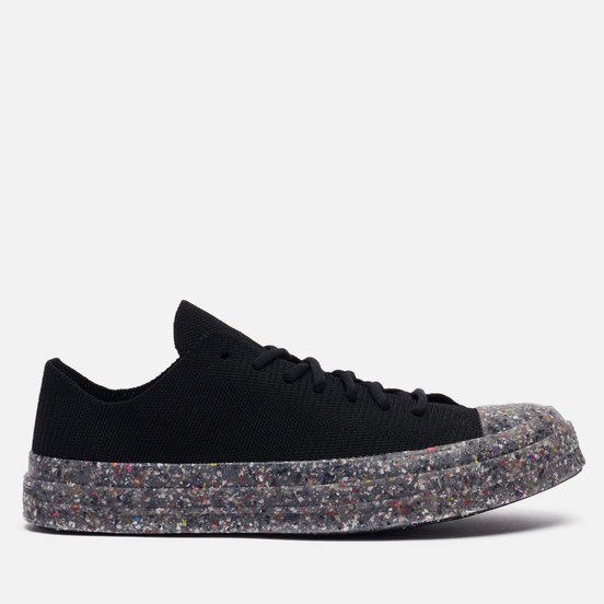 Мужские кеды Converse Chuck 70 Low Knit Renew Black/String/Barely Volt