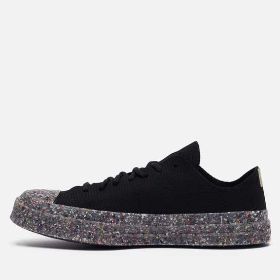 Мужские кеды Converse Chuck 70 Low Knit Renew Black/String/Barely Volt