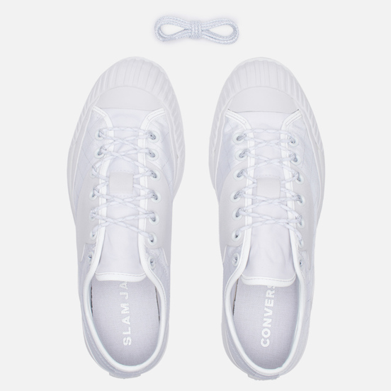 Мужские кеды Converse x Slam Jam Bosey MC Low White/White/Silver