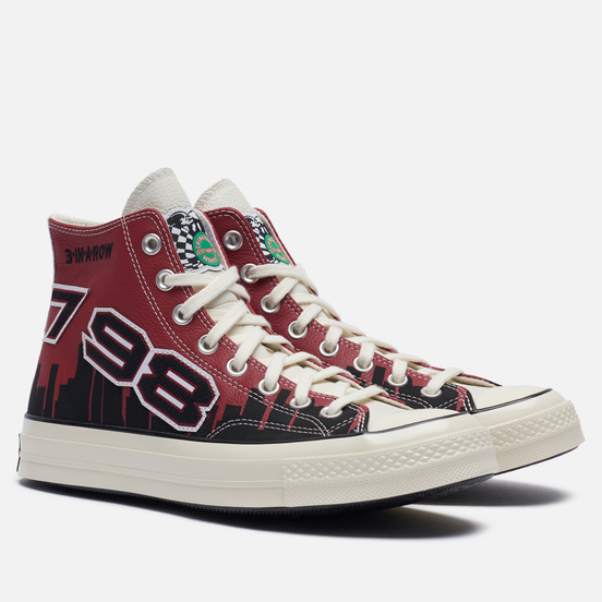 Кеды Converse x Chinatown Market x NBA Chuck Taylor 70 High Garnet/Black/Egret