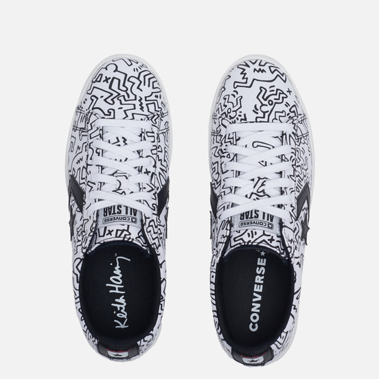 Кеды Converse x Keith Haring Pro Leather Low White/Black/Red