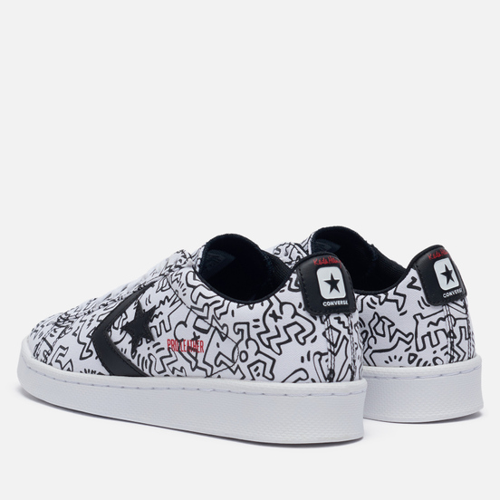 Кеды Converse x Keith Haring Pro Leather Low White/Black/Red