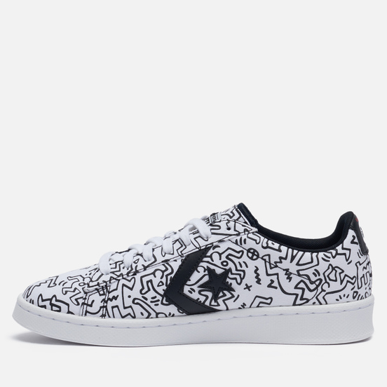 Кеды Converse x Keith Haring Pro Leather Low White/Black/Red