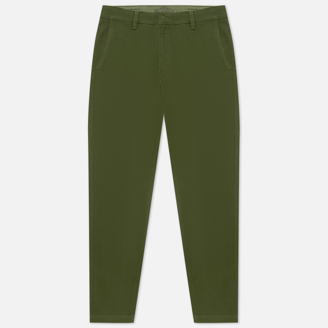 Мужские брюки Levi's, цвет оливковый, размер 32/32