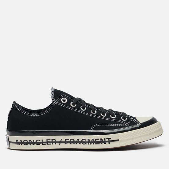 Кеды Converse x Fragment Design x Moncler Chuck 70 Low Black/Black/Egret