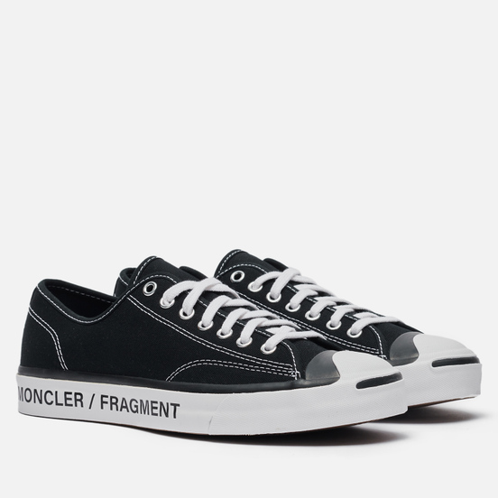 Кеды Converse x Fragment Design x Moncler Jack Purcell Low Black/Black/Egret