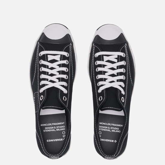 Кеды Converse x Fragment Design x Moncler Jack Purcell Low Black/Black/Egret